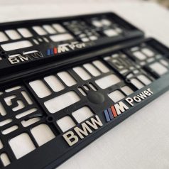 bmw m power number plate holder