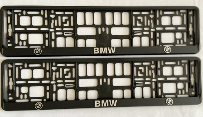 BMW Number Plate Holder Surrounds (Front & Rear)